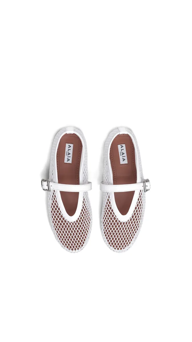 Alaïa Ballet Flats In Fishnet | Thumbnail 4 Alaïa Ballet Flats In Fishnet | Thumbnail 4