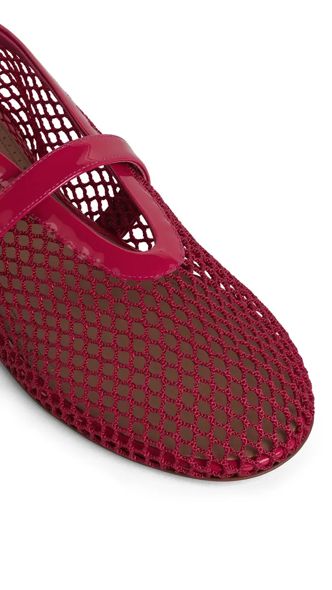 Alaïa Ballet Flats In Fishnet | Thumbnail 3 Alaïa Ballet Flats In Fishnet | Thumbnail 3