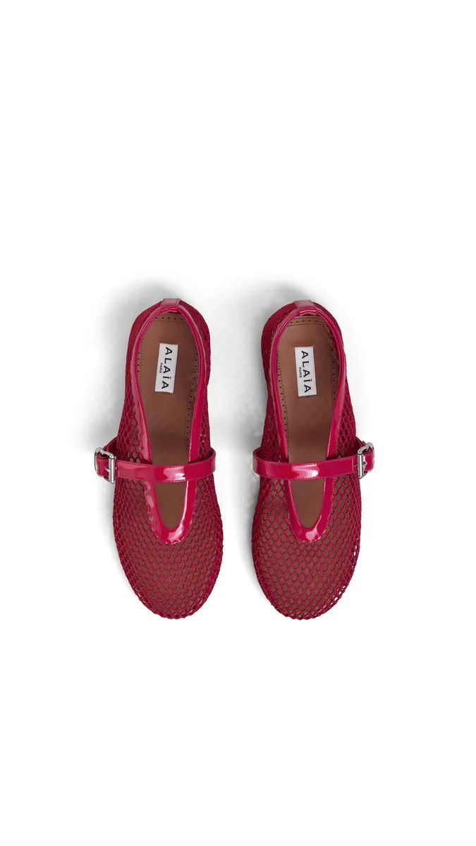 Alaïa Ballet Flats In Fishnet | Thumbnail 4 Alaïa Ballet Flats In Fishnet | Thumbnail 4