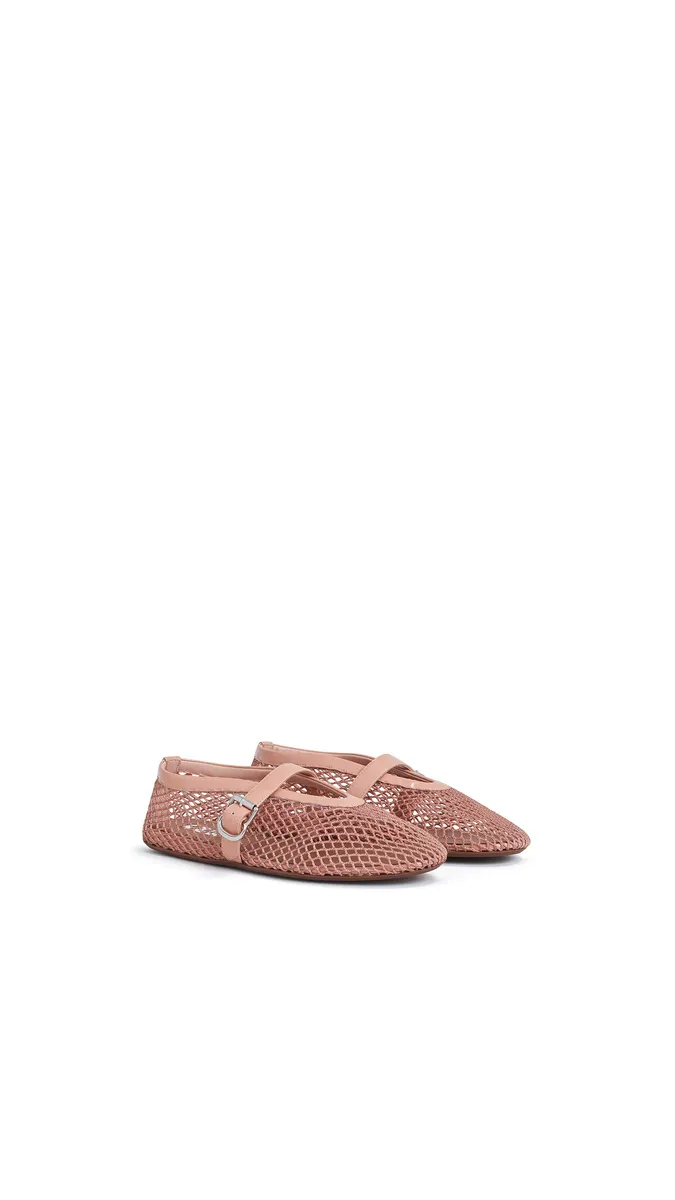 Alaïa Ballet Flats In Fishnet | Thumbnail 2