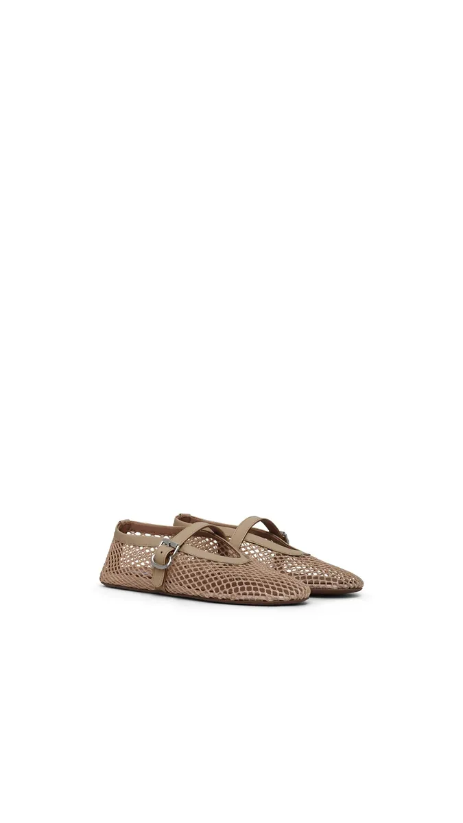 Alaïa Ballet Flats In Fishnet | Thumbnail 2