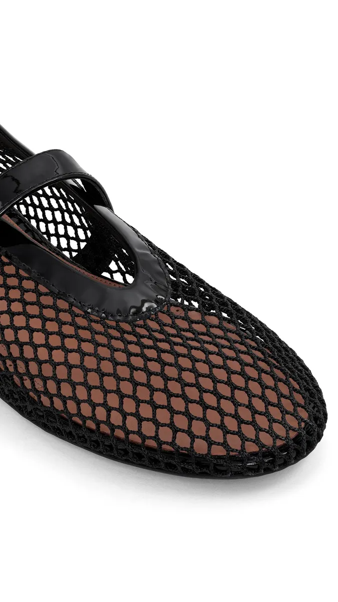 Alaïa Ballet Flats In Fishnet | Thumbnail 3 Alaïa Ballet Flats In Fishnet | Thumbnail 3
