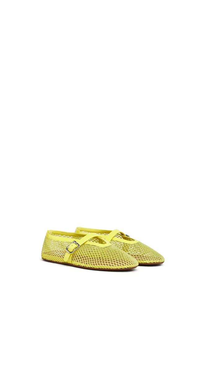 Alaïa Ballet Flats In Fishnet | Thumbnail 2