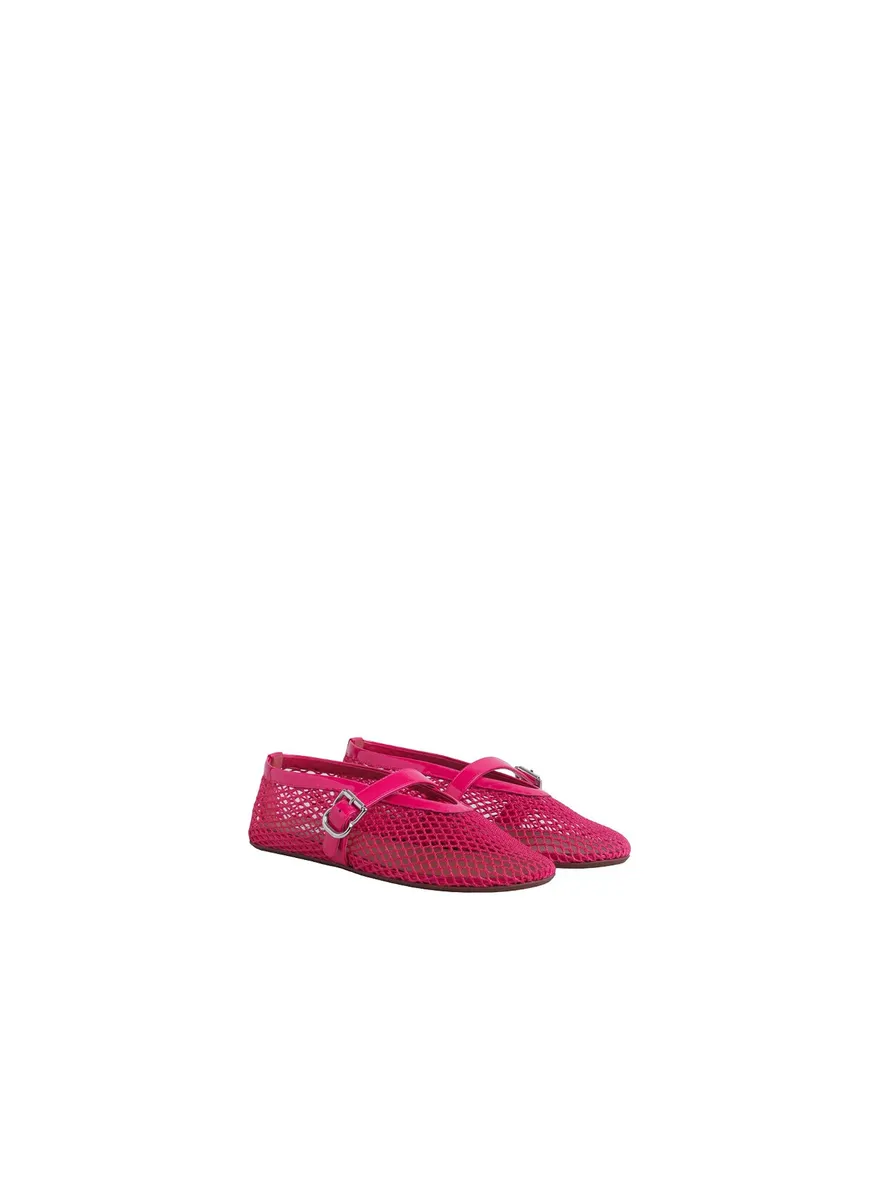 Alaïa Ballet Flats In Fishnet | Thumbnail 2