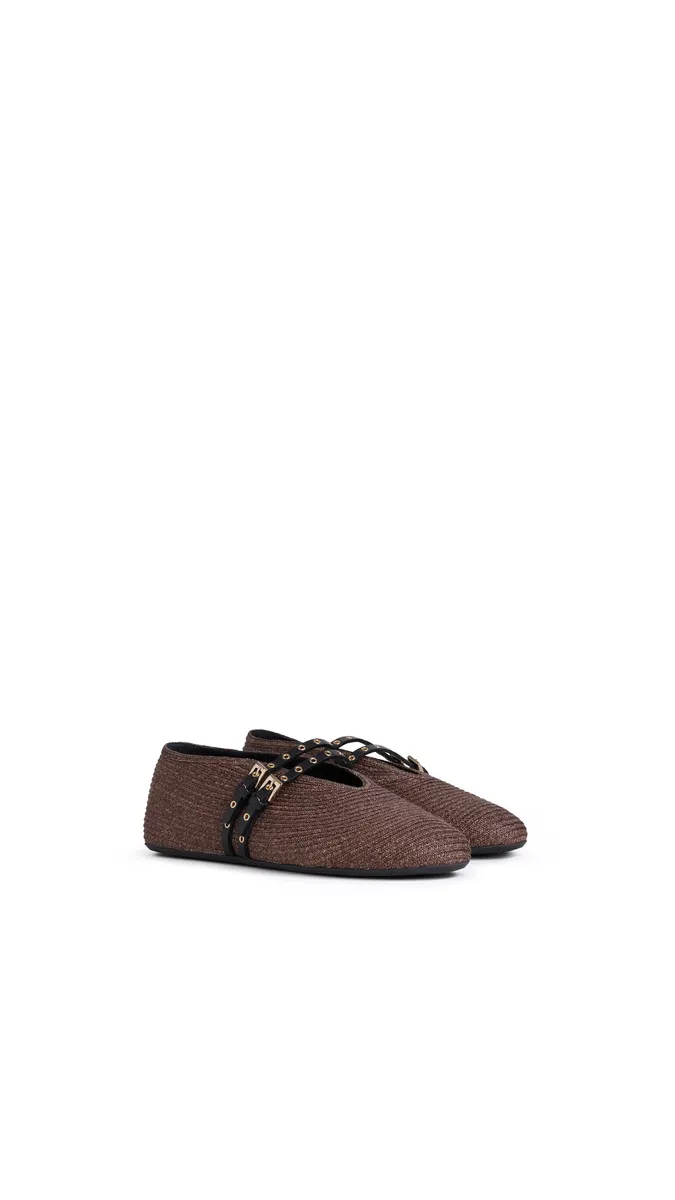 Alaïa Ballet Flats In Paper Straw | Thumbnail 2