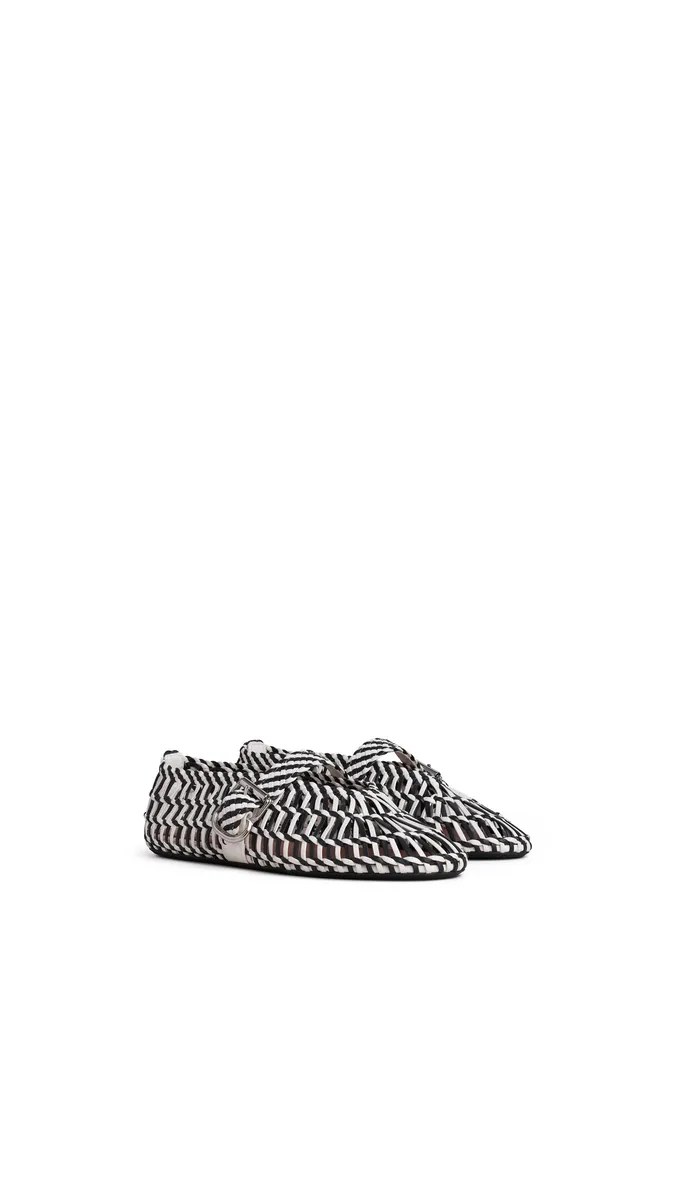 Alaïa Ballet Flats In Weaved Lambskin | Thumbnail 2 Alaïa Ballet Flats In Weaved Lambskin | Thumbnail 2