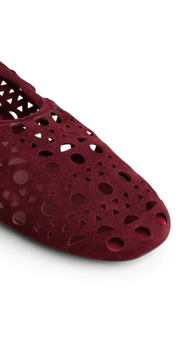 Alaïa Slippers Vienne In Suede Calfskin | Thumbnail 3