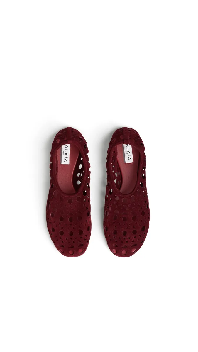 Alaïa Slippers Vienne In Suede Calfskin | Thumbnail 4