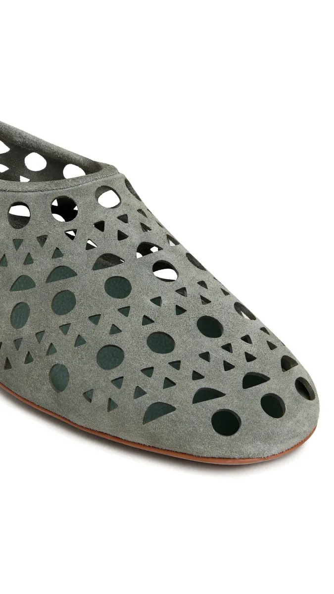 Alaïa Slippers Vienne In Velvet Calfskin | Thumbnail 3 Alaïa Slippers Vienne In Velvet Calfskin | Thumbnail 3