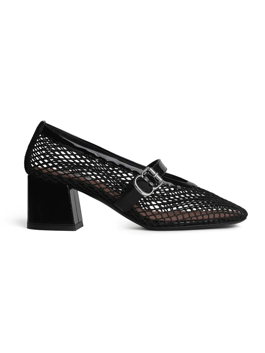 Alaïa Mary Janes 55 In Fishnet