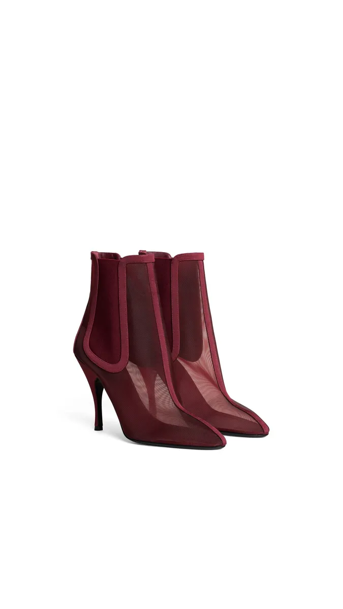 Alaïa Heeled Chelsea Boots In Mesh | Thumbnail 2 Alaïa Heeled Chelsea Boots In Mesh | Thumbnail 2