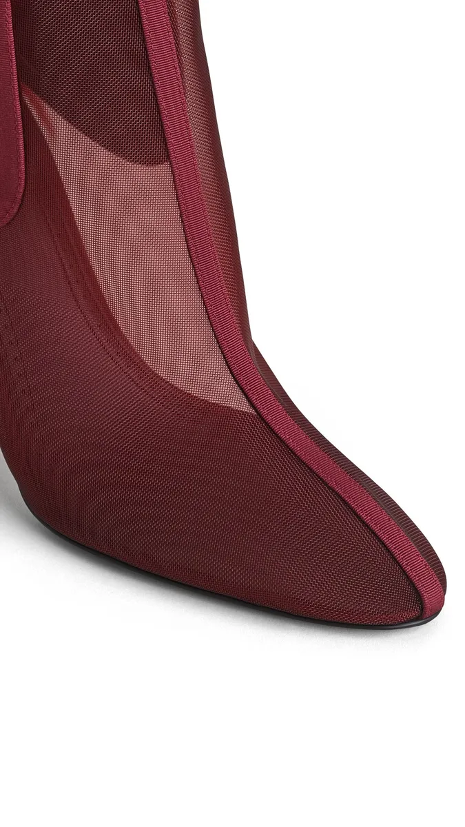 Alaïa Heeled Chelsea Boots In Mesh | Thumbnail 4 Alaïa Heeled Chelsea Boots In Mesh | Thumbnail 4