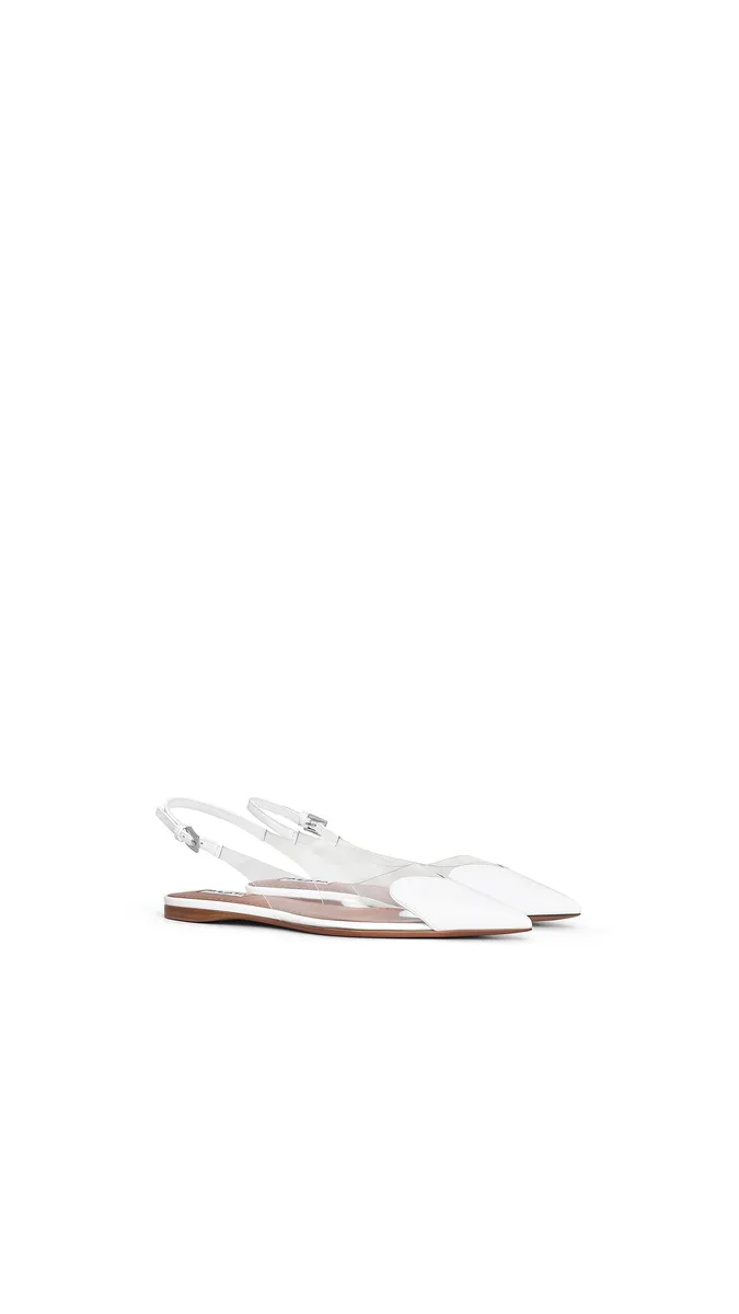 Alaïa Le Coeur Flat Slingbacks In Patent Calfskin | Thumbnail 2 Alaïa Le Coeur Flat Slingbacks In Patent Calfskin | Thumbnail 2