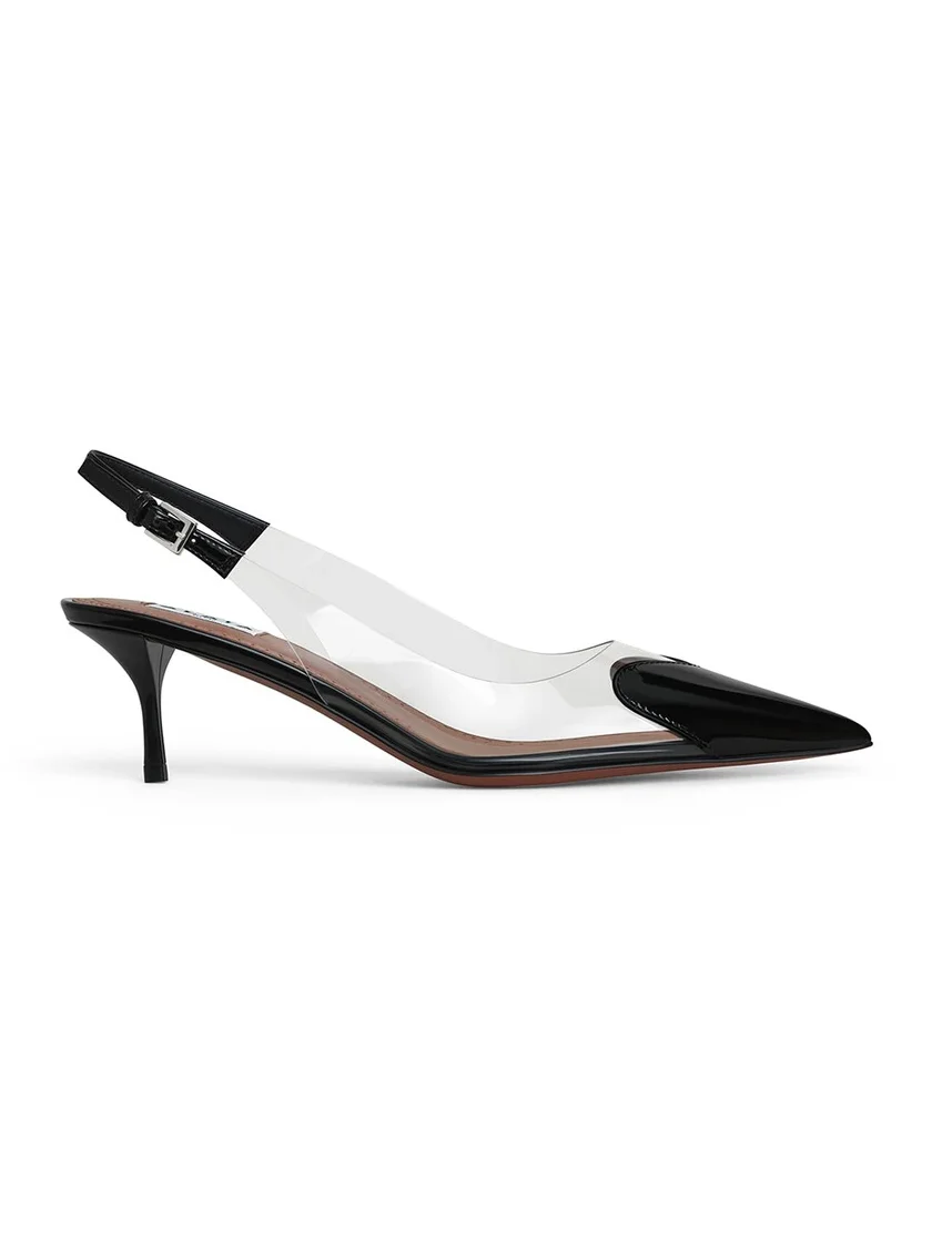 Alaïa Le Coeur Slingbacks 55 In Patent Leather