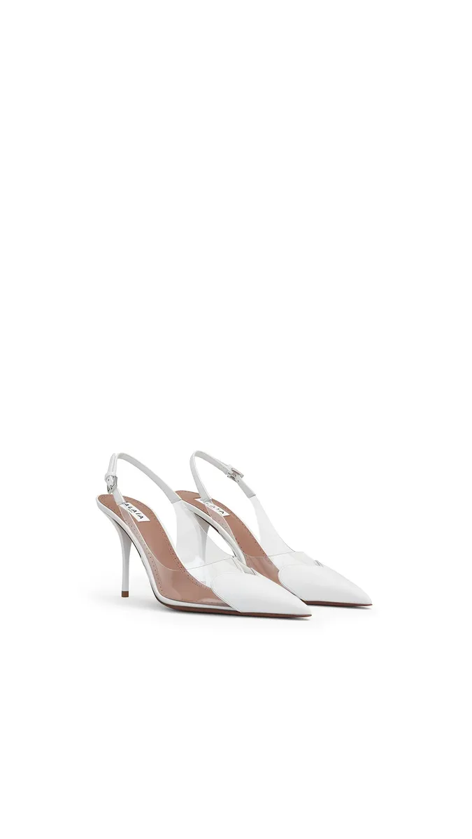 Alaïa Le Coeur Slingbacks 90 In Patent Leather | Thumbnail 2