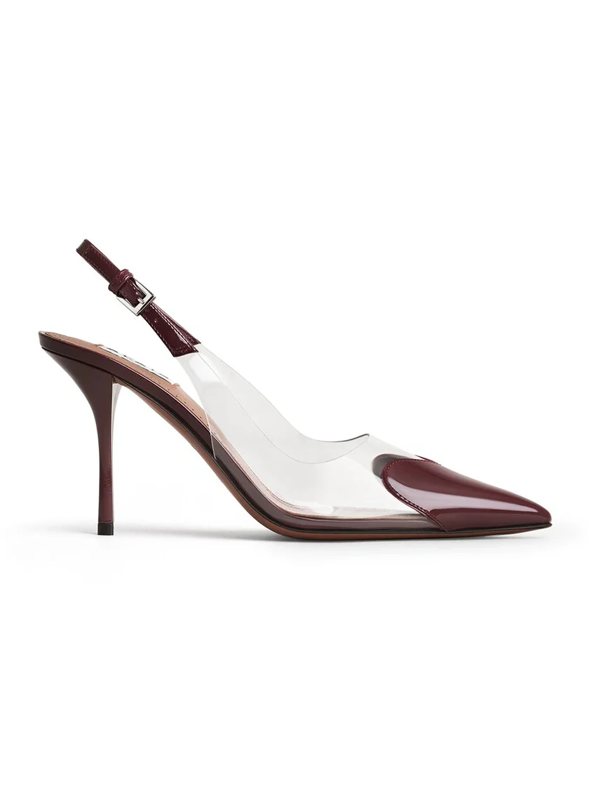 Alaïa Le Coeur Slingbacks 90 In Patent Leather