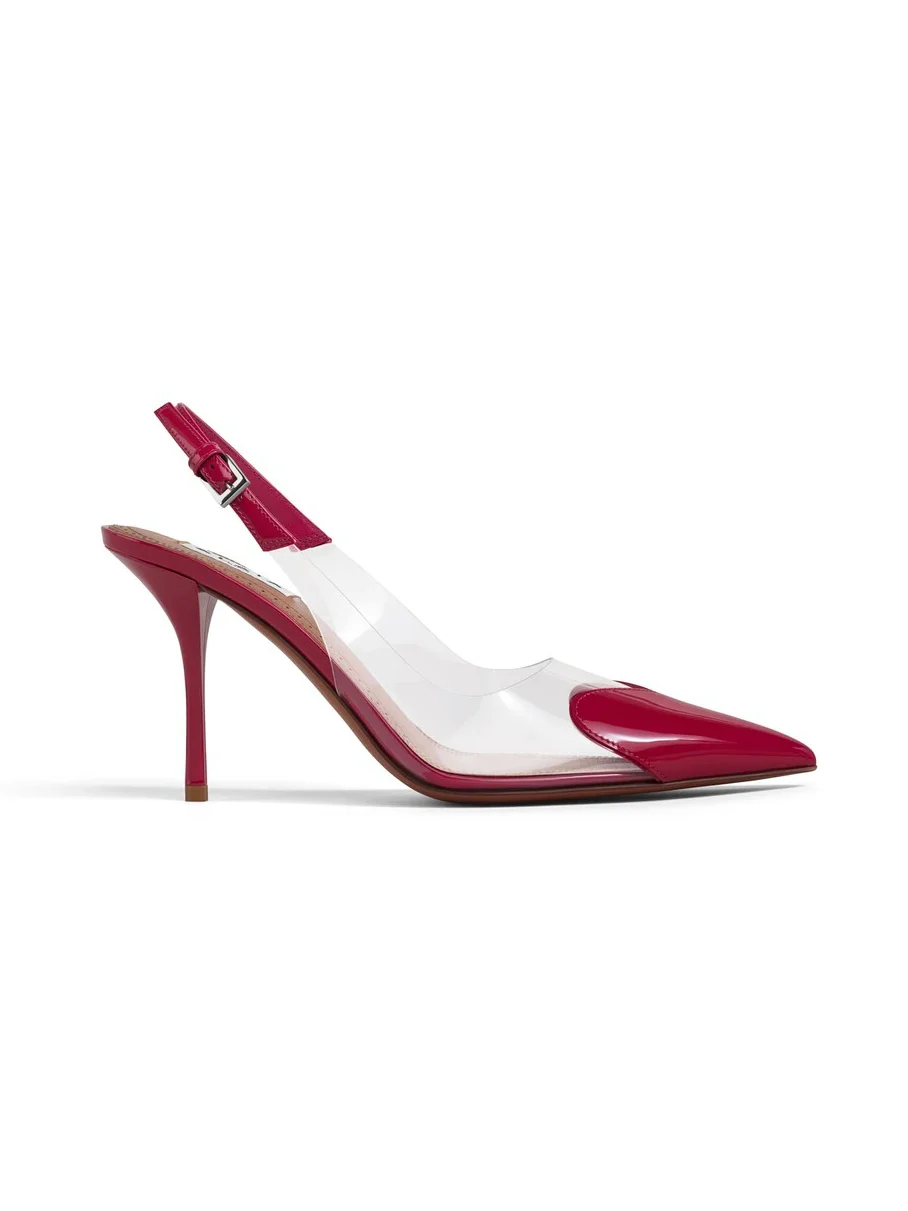Alaïa Le Coeur Slingbacks 90 In Patent Leather