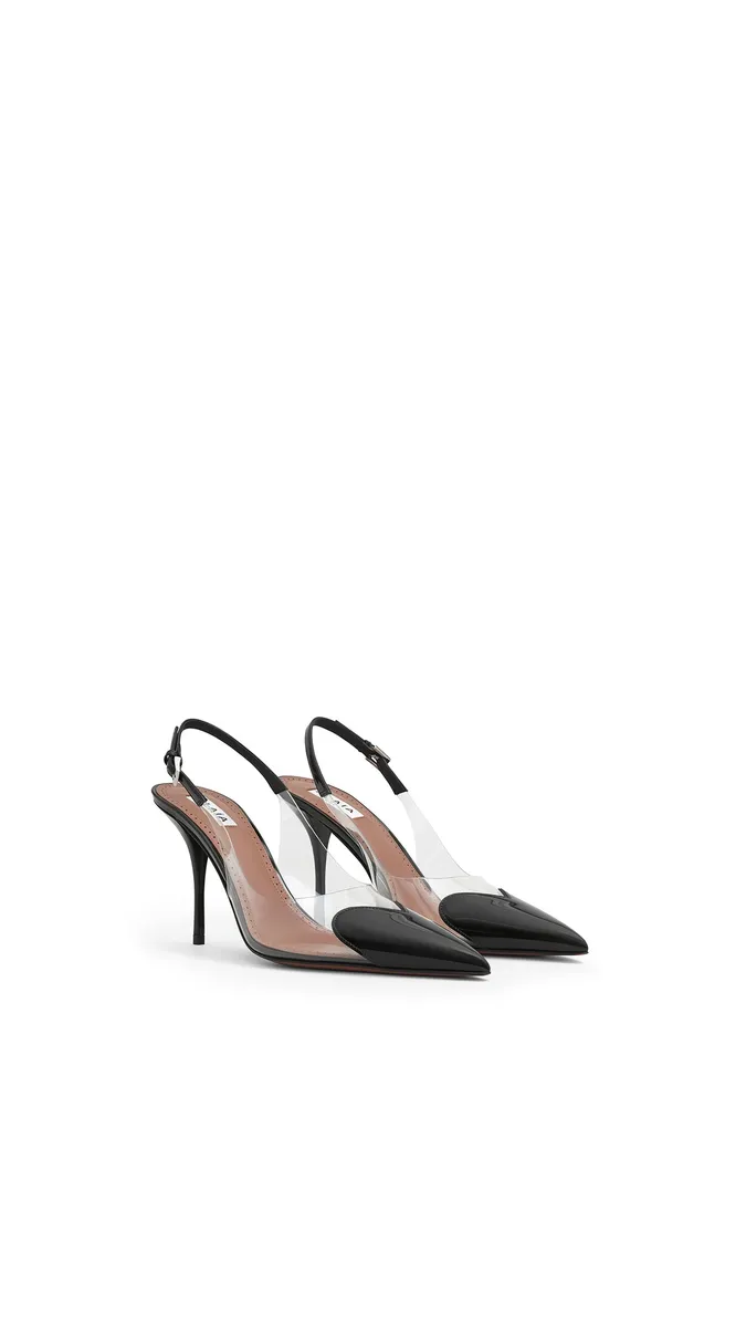 Alaïa Le Coeur Slingbacks 90 In Patent Leather | Thumbnail 2
