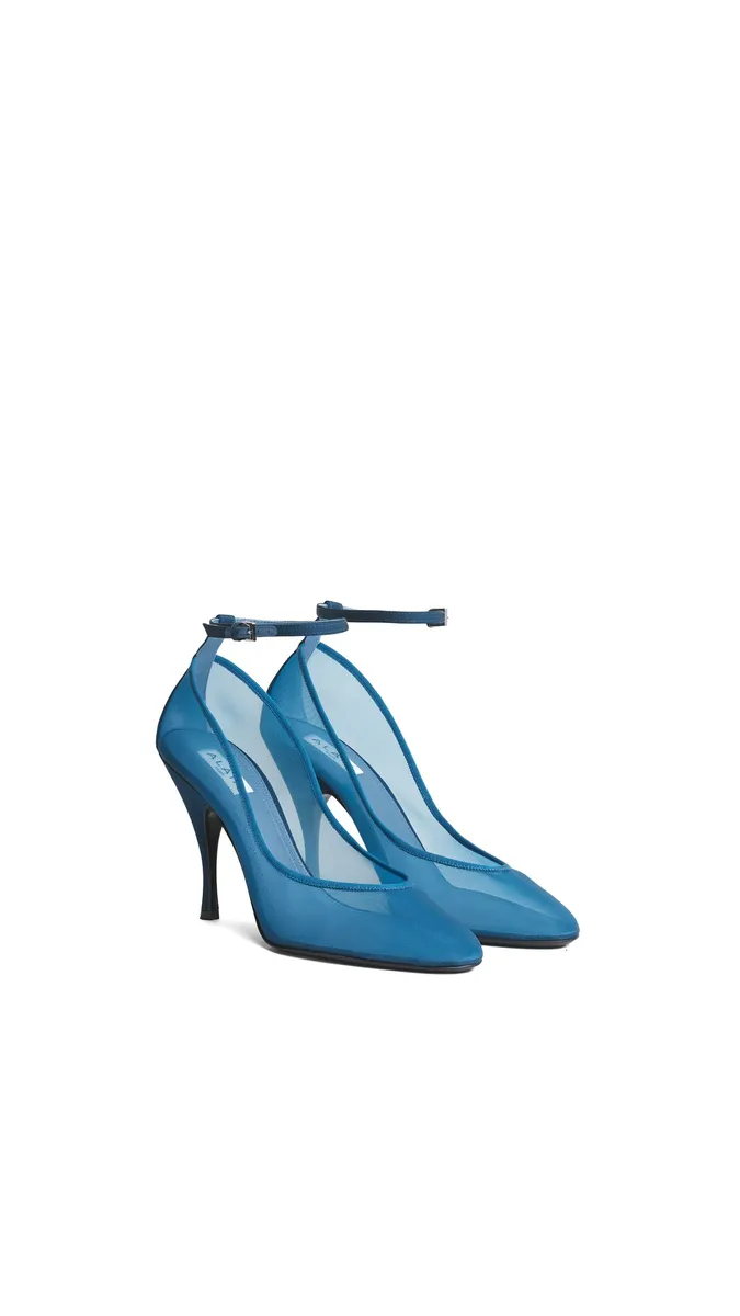 Alaïa Strappy Pumps In Mesh | Thumbnail 2