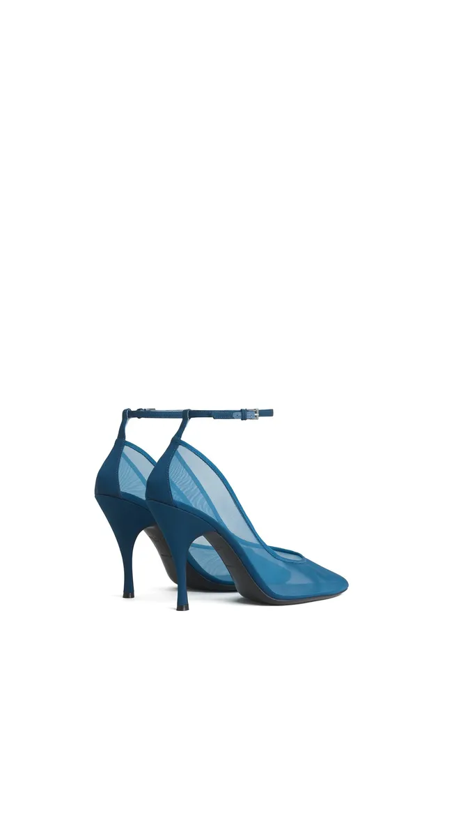 Alaïa Strappy Pumps In Mesh | Thumbnail 3