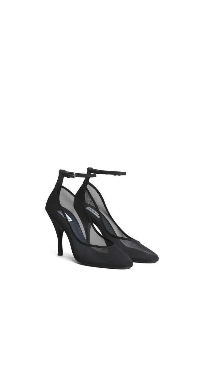 Alaïa Strappy Pumps In Mesh | Thumbnail 2 Alaïa Strappy Pumps In Mesh | Thumbnail 2