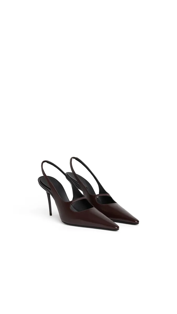Alaïa Drop Slingbacks In Polished Goatskin | Thumbnail 2