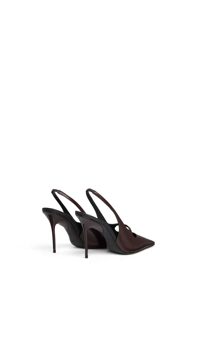 Alaïa Drop Slingbacks In Polished Goatskin | Thumbnail 3