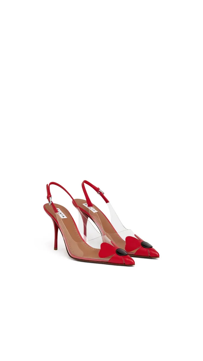 Alaïa Bloom Slingbacks In Nappa | Thumbnail 2 Alaïa Bloom Slingbacks In Nappa | Thumbnail 2