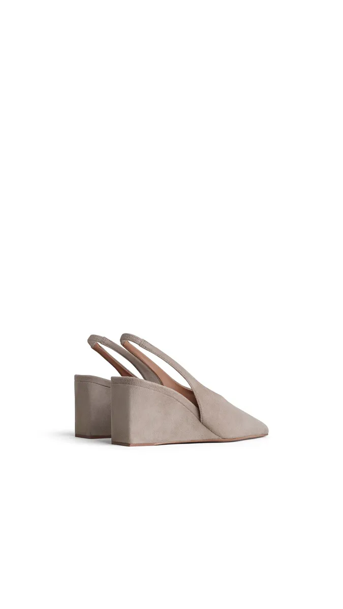 Alaïa Cube Slingbacks In Suede | Thumbnail 3 Alaïa Cube Slingbacks In Suede | Thumbnail 3