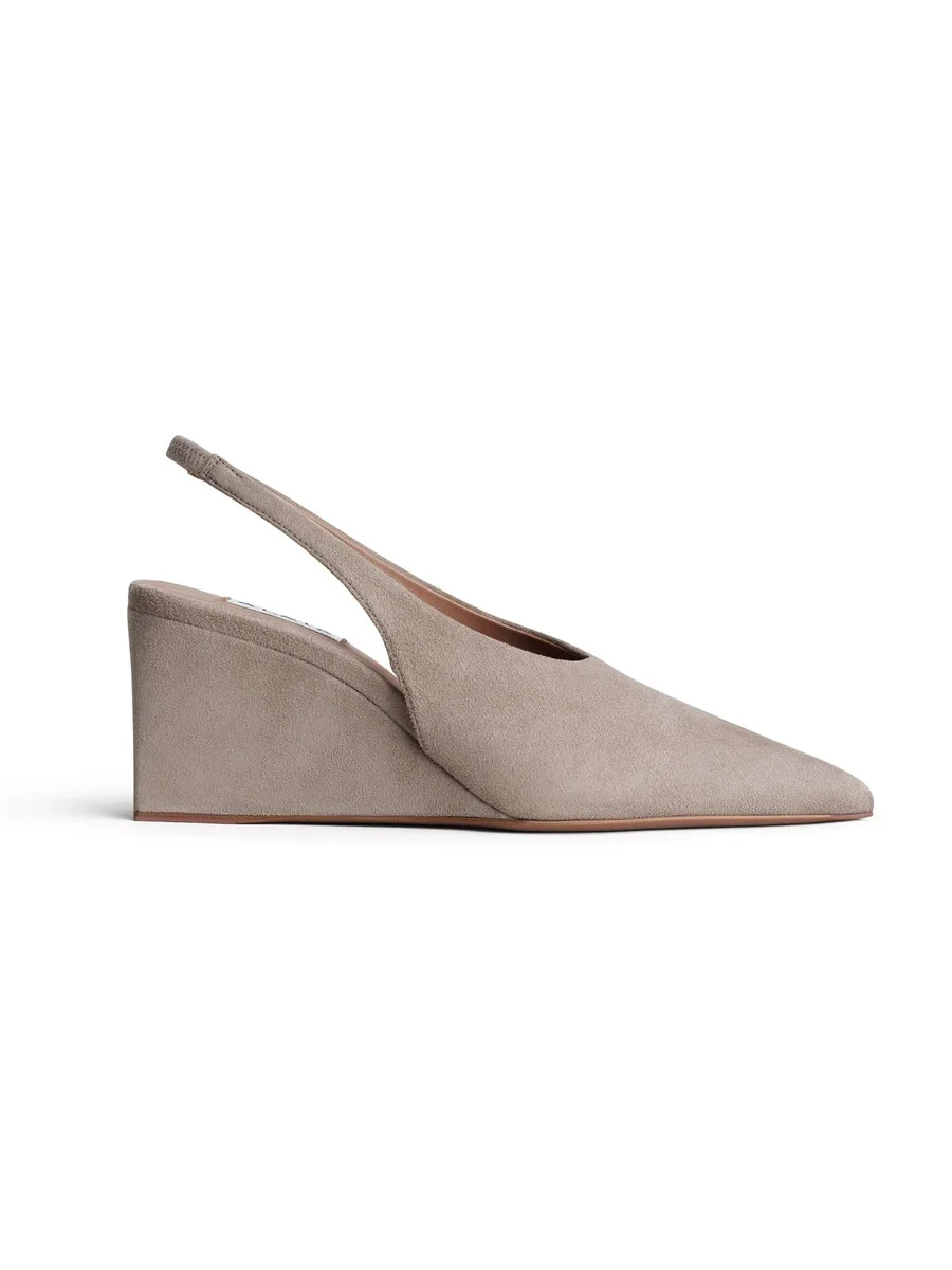 Alaïa Cube Slingbacks In Suede
