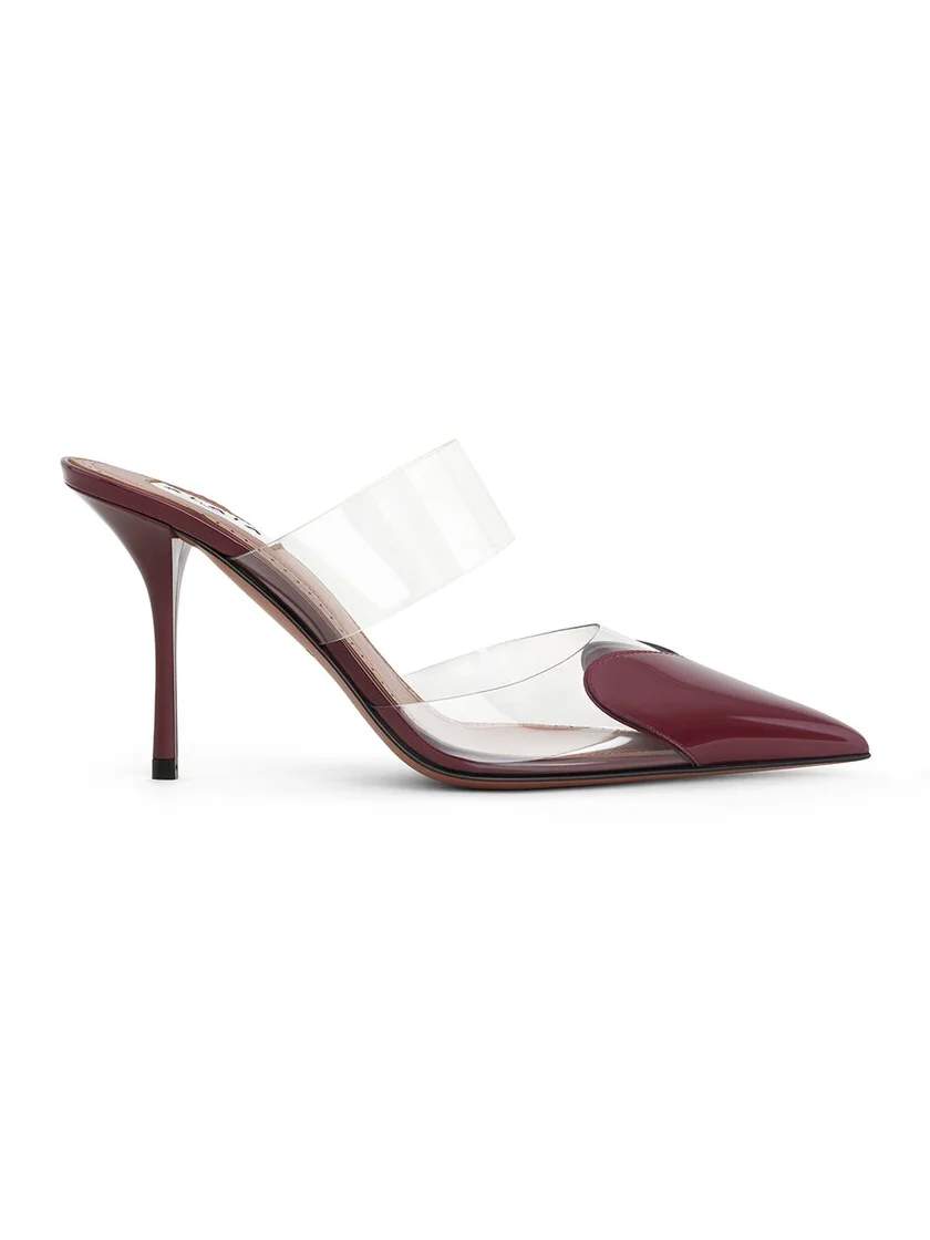 Alaïa Le Coeur Mules In Patent Leather