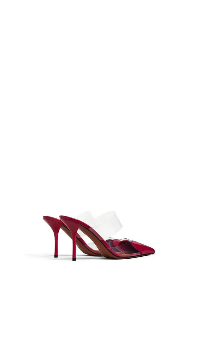 Alaïa Le Coeur Mules In Patent Leather | Thumbnail 3