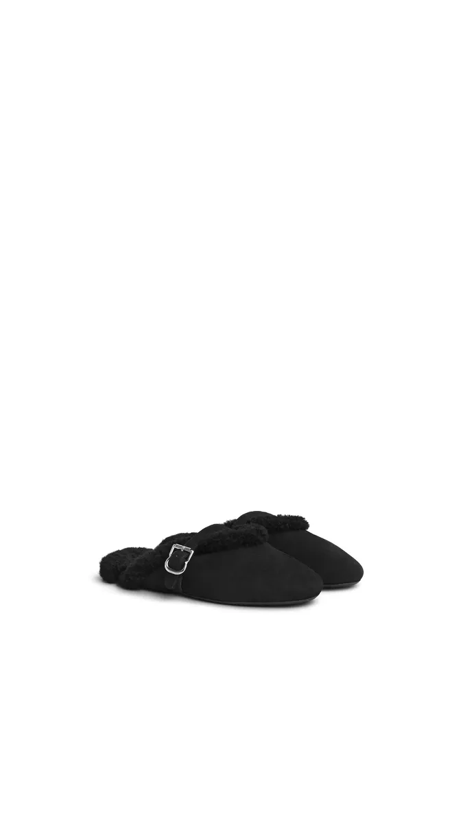 Alaïa Mules In Merino Shearling | Thumbnail 2