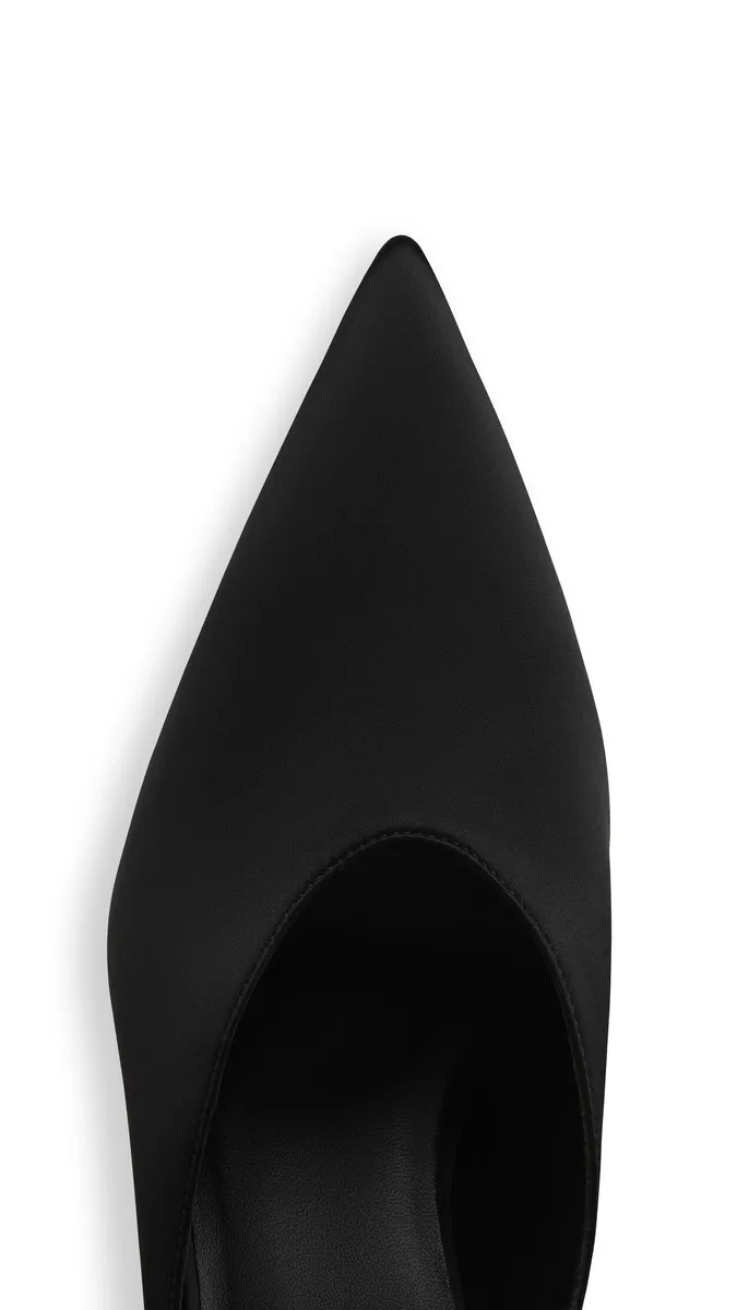 Alaïa Cube Wedge Mules In Satin | Thumbnail 4