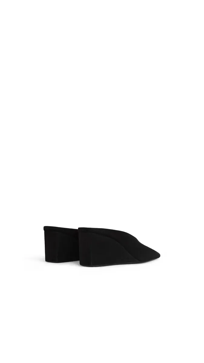 Alaïa Cube Wedge Mules In Suede | Thumbnail 3 Alaïa Cube Wedge Mules In Suede | Thumbnail 3