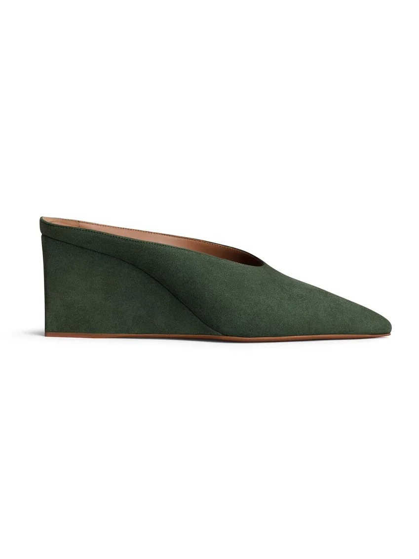 Alaïa Cube Mules In Suede