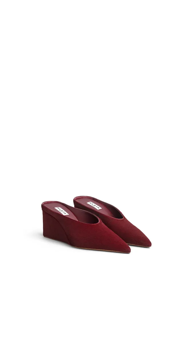 Alaïa Cube Mules In Haircalf | Thumbnail 2 Alaïa Cube Mules In Haircalf | Thumbnail 2