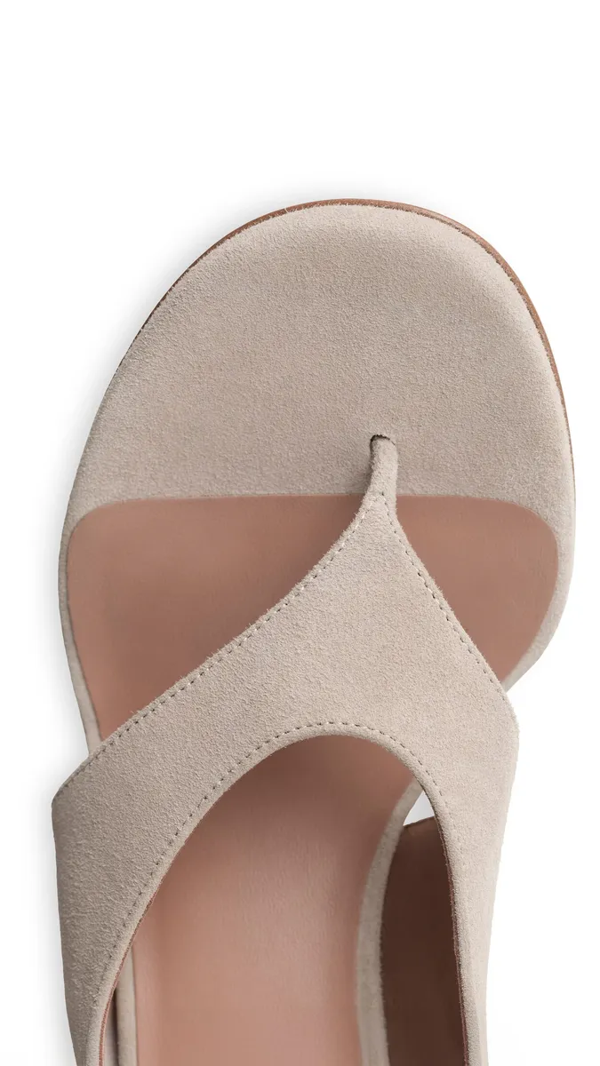 Alaïa Cube Thong Mules In Suede | Thumbnail 4 Alaïa Cube Thong Mules In Suede | Thumbnail 4