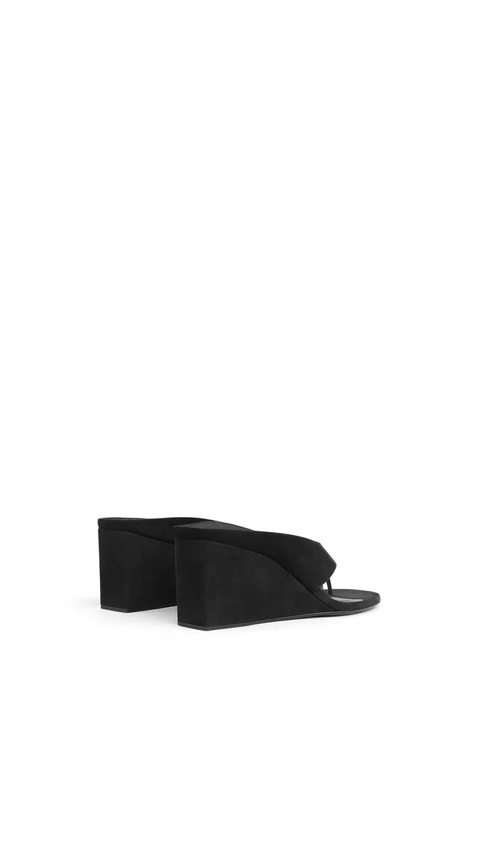 Alaïa Cube Thong Mules In Suede | Thumbnail 3