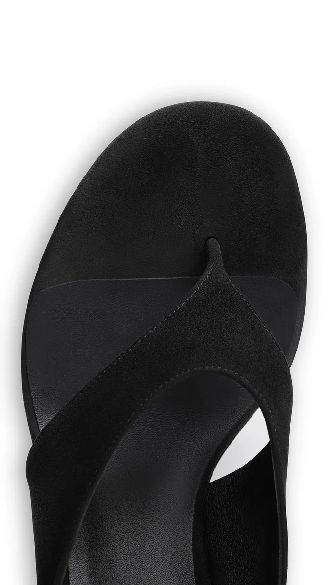 Alaïa Cube Thong Mules In Suede | Thumbnail 4