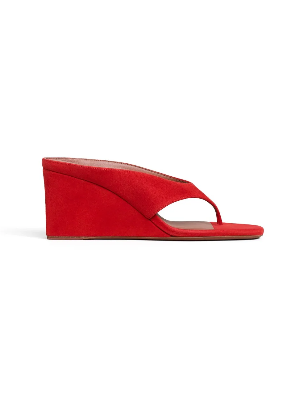 Alaïa Cube Thong Mules In Suede