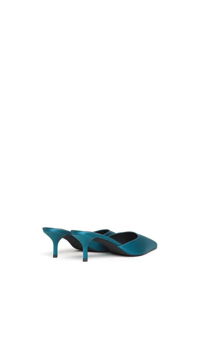 Alaïa Le Coeur Mules In Satin | Thumbnail 3 Alaïa Le Coeur Mules In Satin | Thumbnail 3