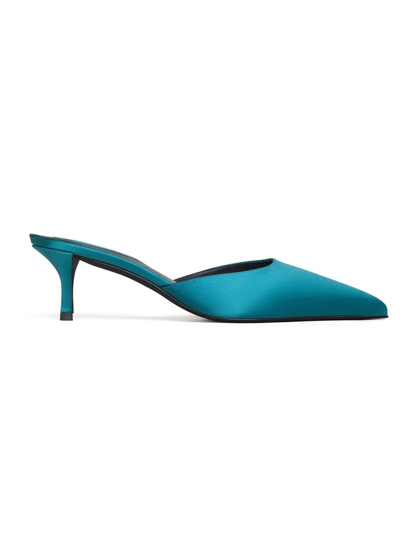 Alaïa Le Coeur Mules In Satin