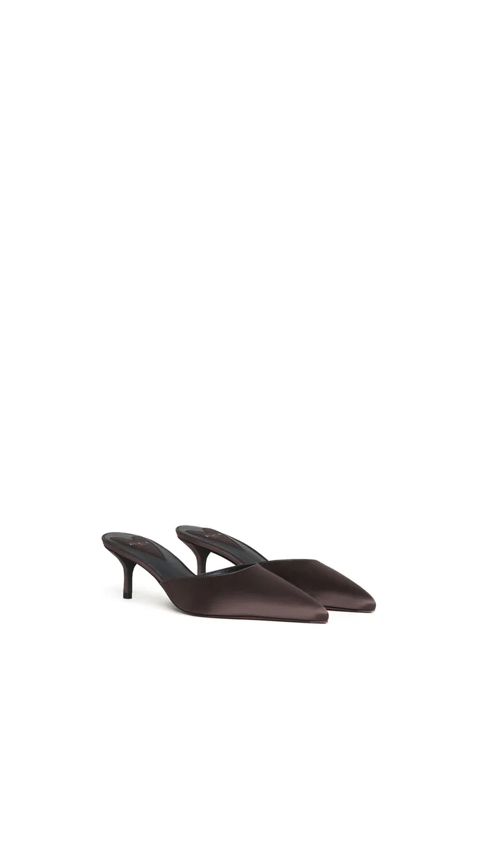 Alaïa Le Coeur Mules In Satin | Thumbnail 2 Alaïa Le Coeur Mules In Satin | Thumbnail 2