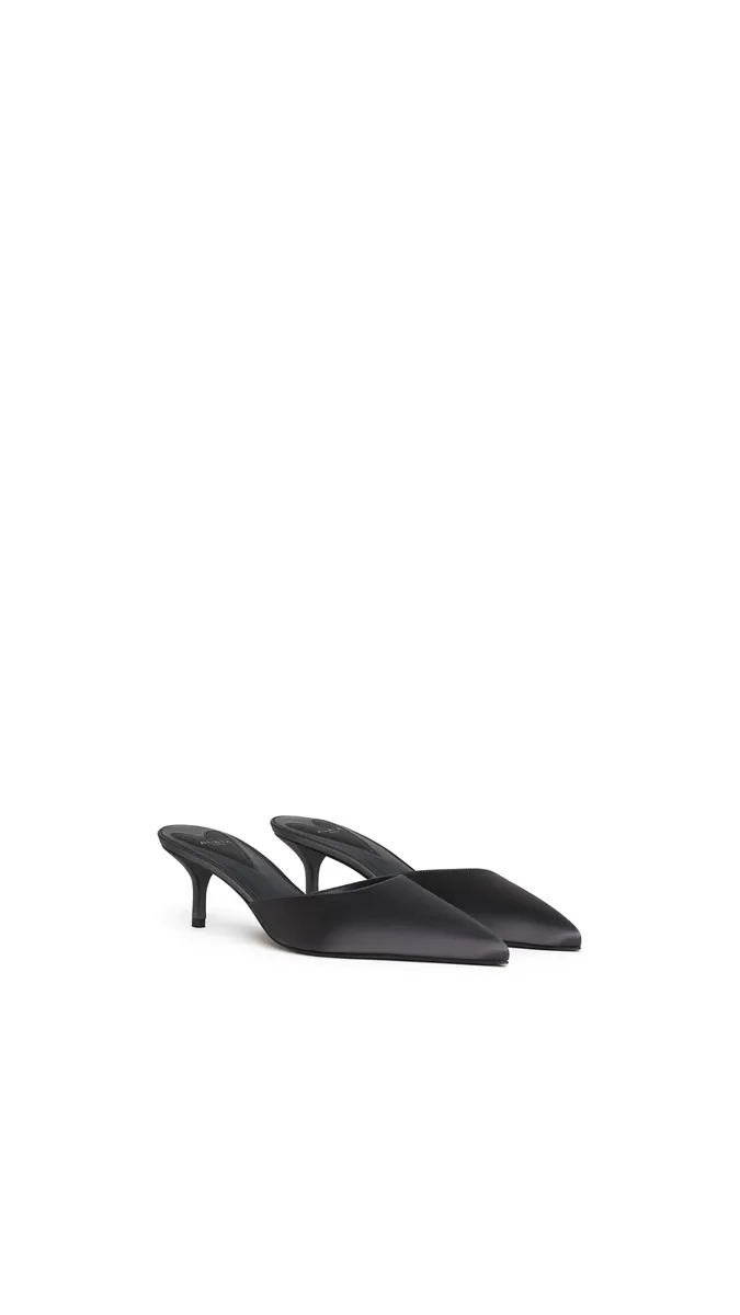 Alaïa Le Coeur Mules In Satin | Thumbnail 2