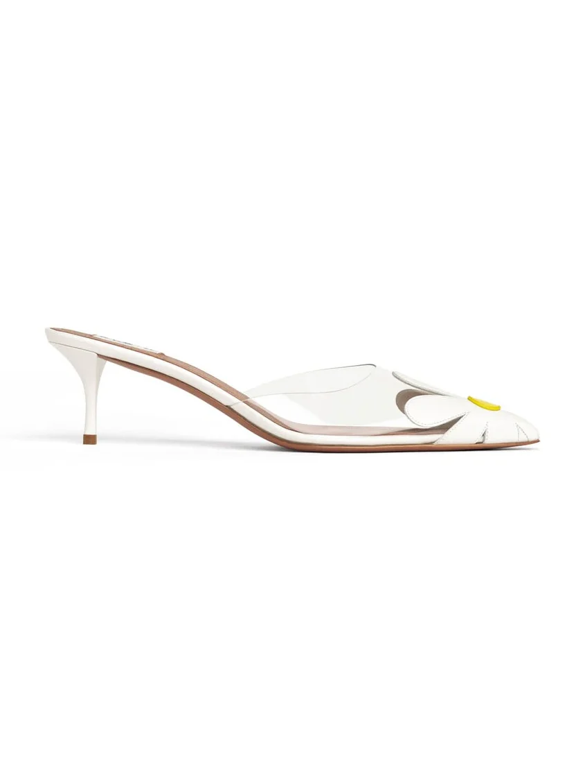 Alaïa Bloom Mules In Calfskin
