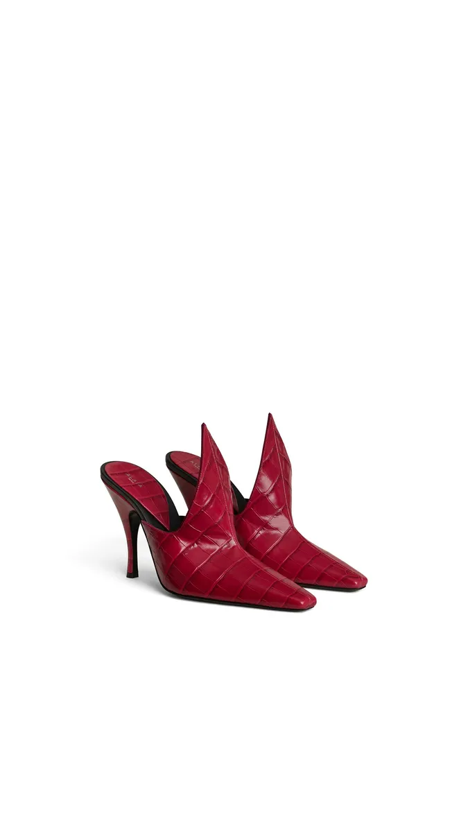 Alaïa Mules In Crocodile Embossed Calfskin | Thumbnail 2 Alaïa Mules In Crocodile Embossed Calfskin | Thumbnail 2