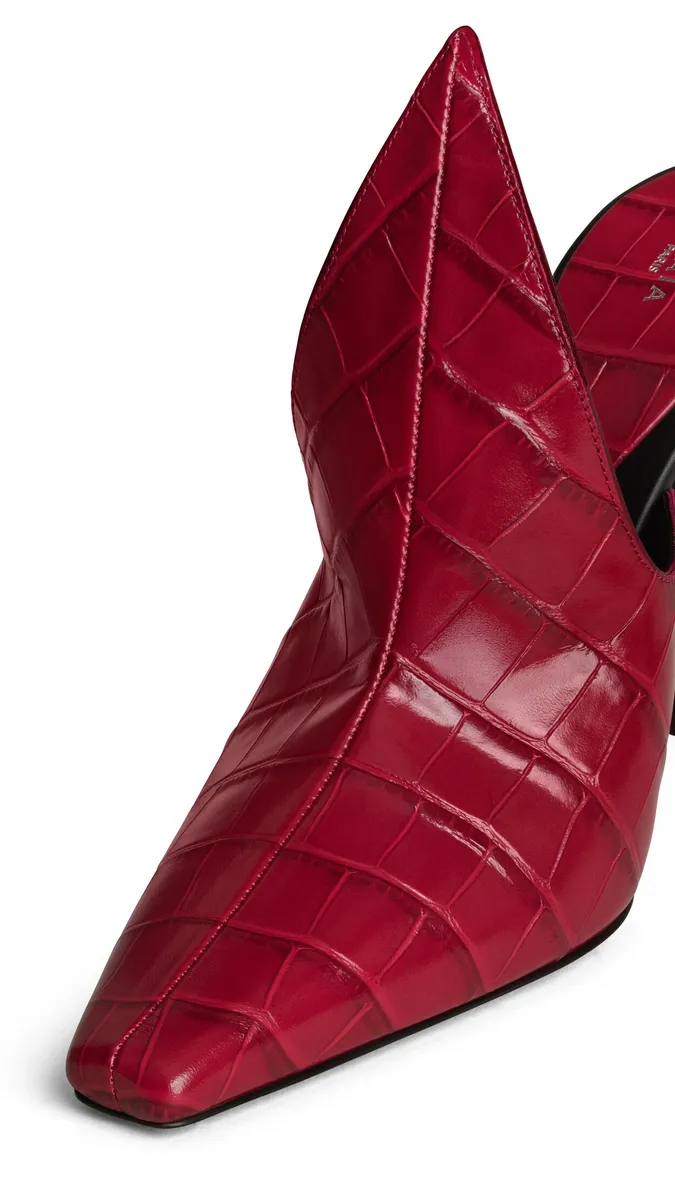 Alaïa Mules In Crocodile Embossed Calfskin | Thumbnail 4 Alaïa Mules In Crocodile Embossed Calfskin | Thumbnail 4