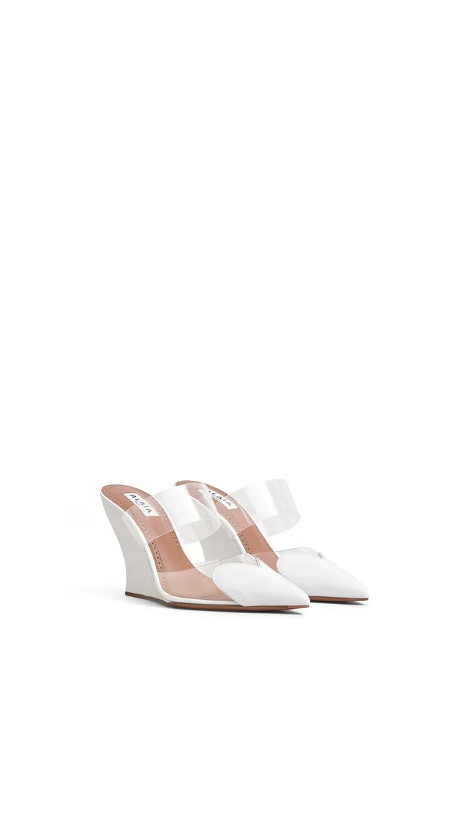 Alaïa Le Coeur Wedge Mules In Patent Leather | Thumbnail 2 Alaïa Le Coeur Wedge Mules In Patent Leather | Thumbnail 2