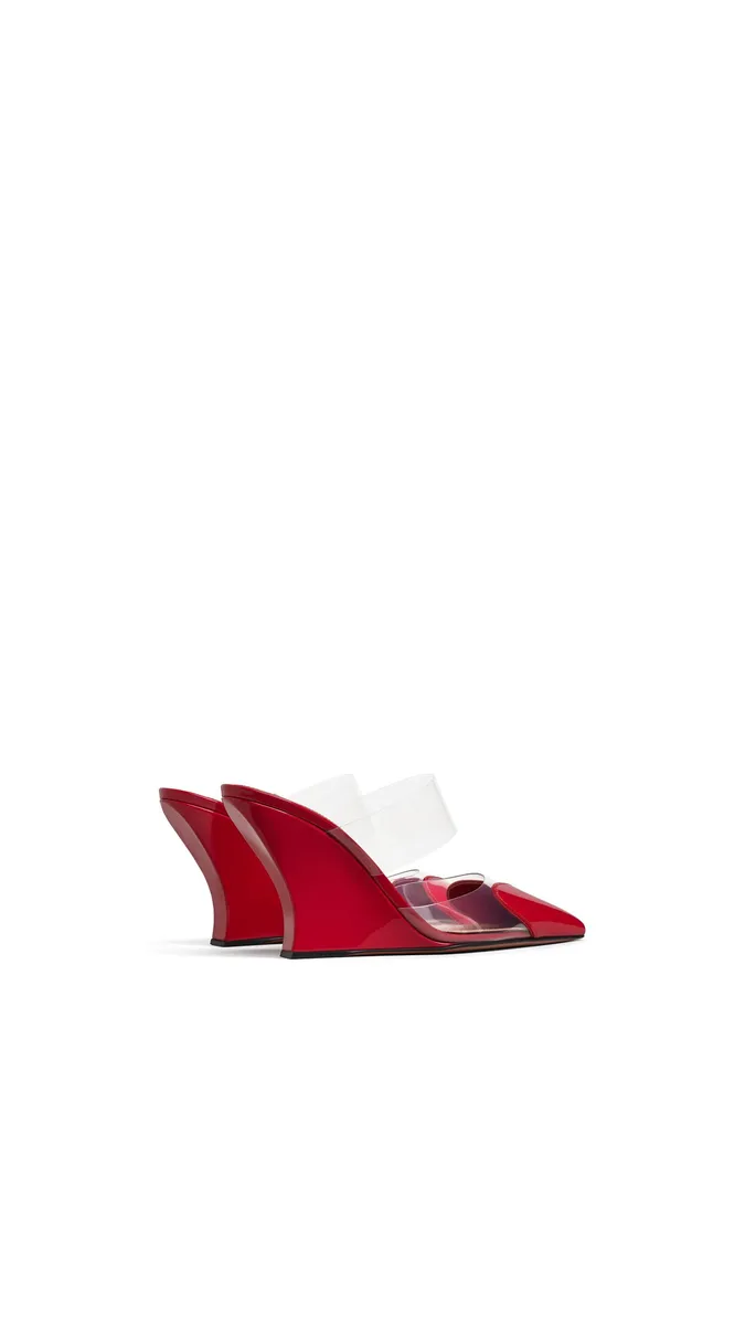 Alaïa Le Coeur Wedge Mules In Patent Leather | Thumbnail 3 Alaïa Le Coeur Wedge Mules In Patent Leather | Thumbnail 3